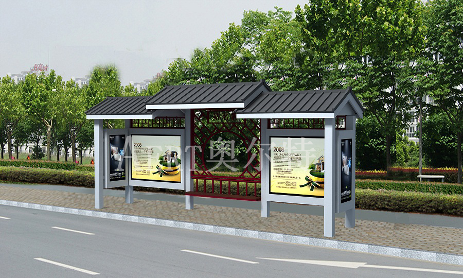 徽派仿古款公交候車(chē)亭